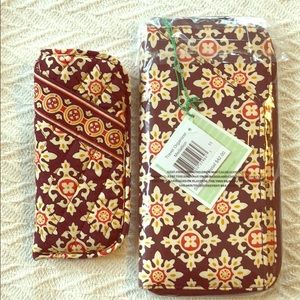 Vera Bradley Travel Organizer and glasses case